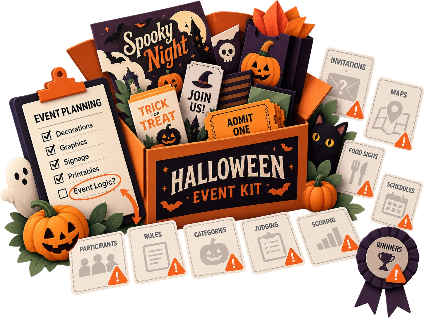 Problem 3 missing event logic in a Halloween event kit
