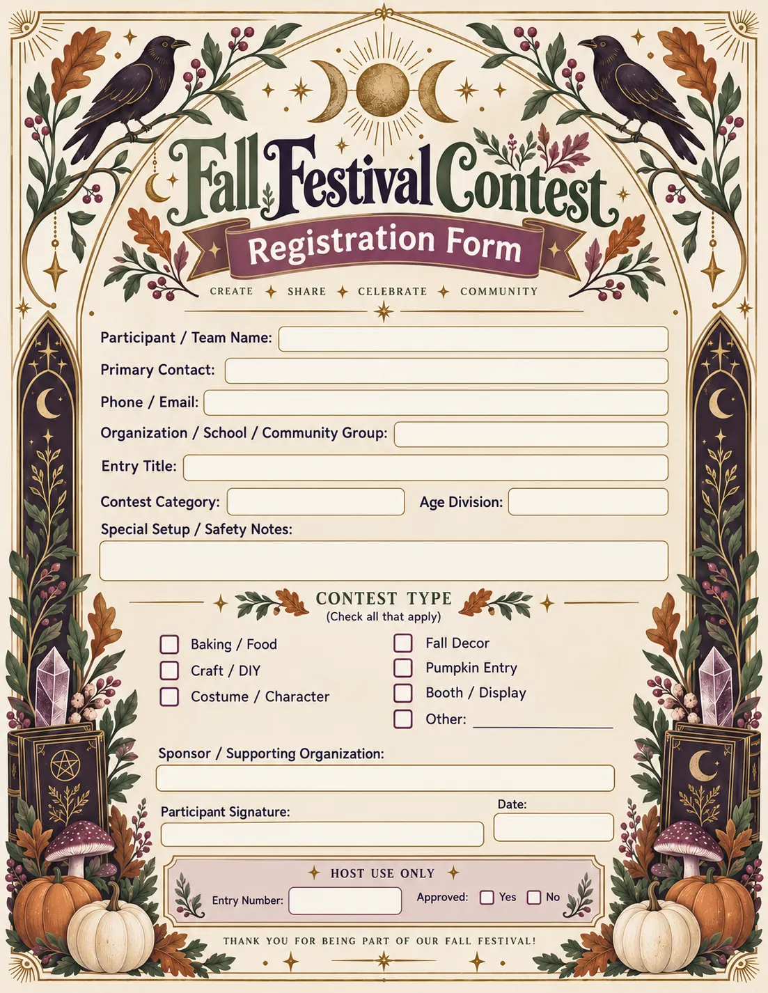 Halloween Fall Festival generated sample 04