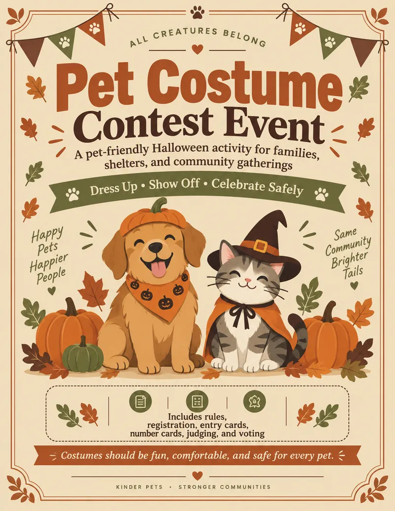 Pet Costume Contest generated printable — Pet Costume Contest Cover