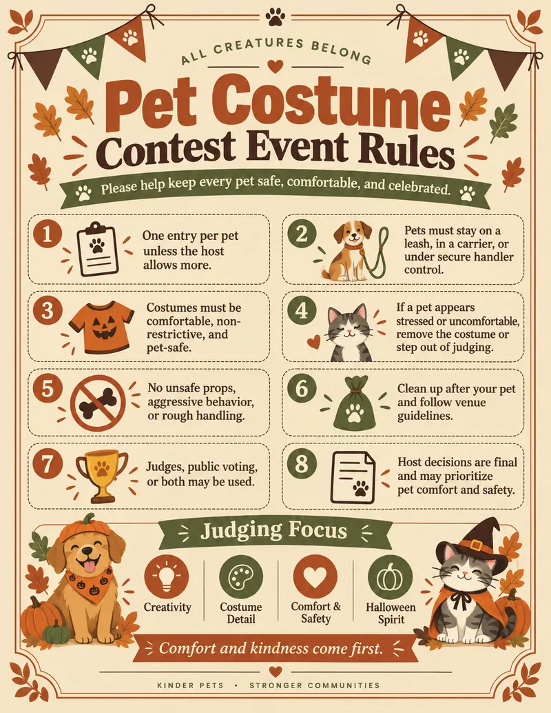 Pet Costume Contest generated printable — Contest Rules