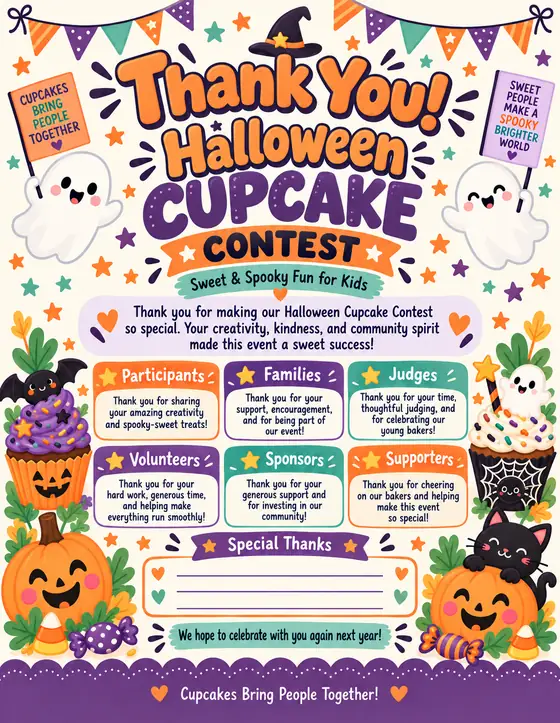 Halloween Cupcake Contest — Thank-You Page