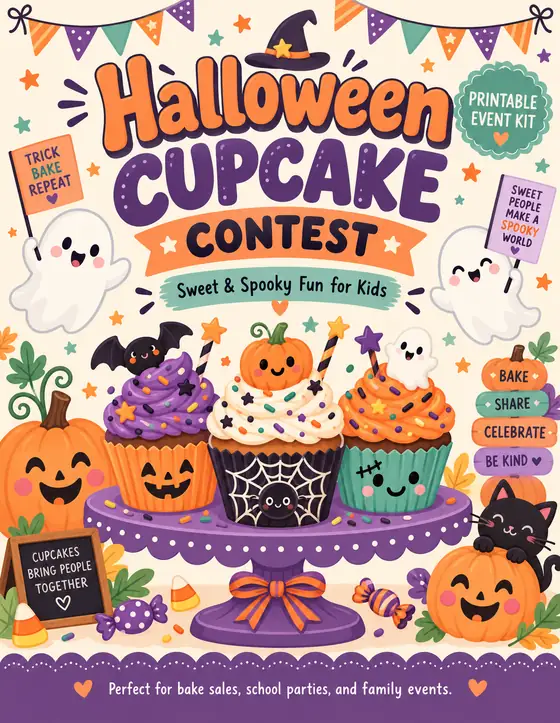 Halloween Cupcake Contest — Cupcake Contest Cover